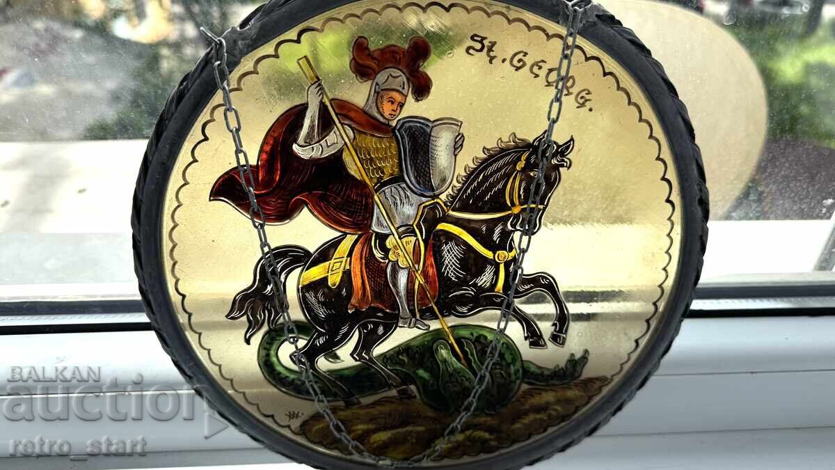 Delivery of Stained Glass Saint George Delivery of Stained Glass Saint George