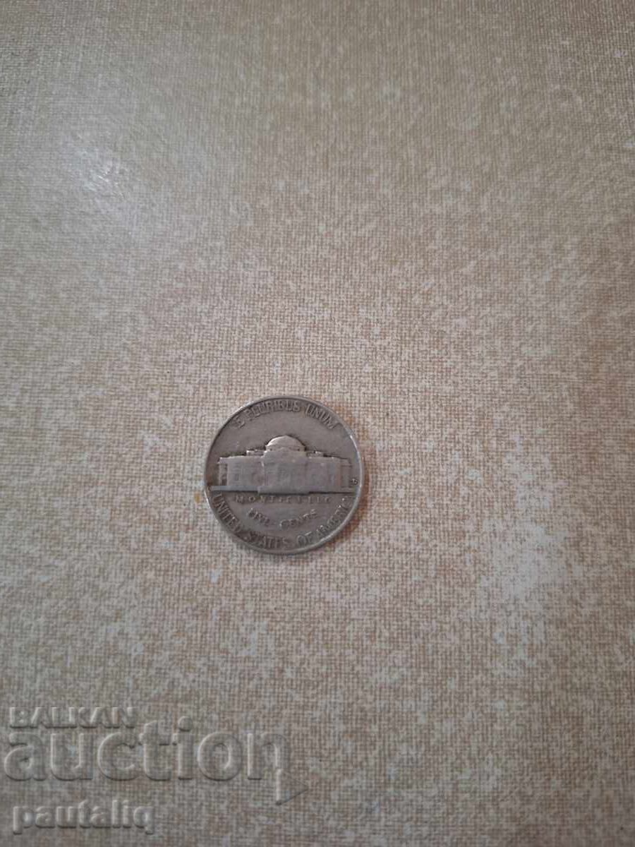 5 cenți 1941 SUA cu preț 2.00 BGN | € 1.02 5 cenți 1941 SUA cu preț 2.00 BGN | € 1.02