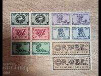 Belgium 1943 Charity Stamps Orval Complete Set MNH