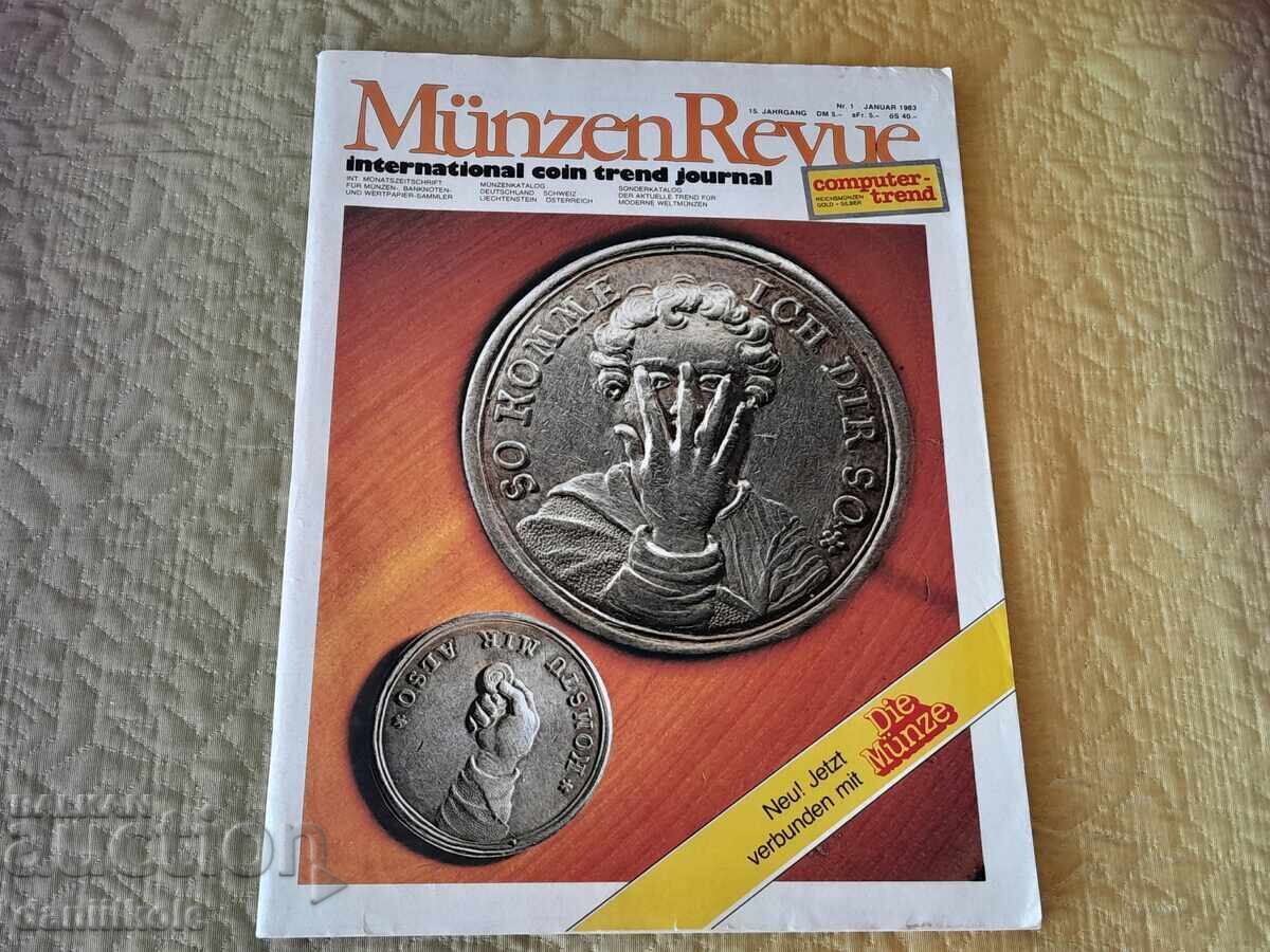*$*Y*$* ΠΕΡΙΟΔΙΚΟ ΔΗΜΟΠΡΑΣΙΩΝ ΝΟΜΙΣΜΑΤΩΝ MUNZEN REVUE 1.1983 *$*Y*$* με τιμή 9.58 BGN | € 4.90