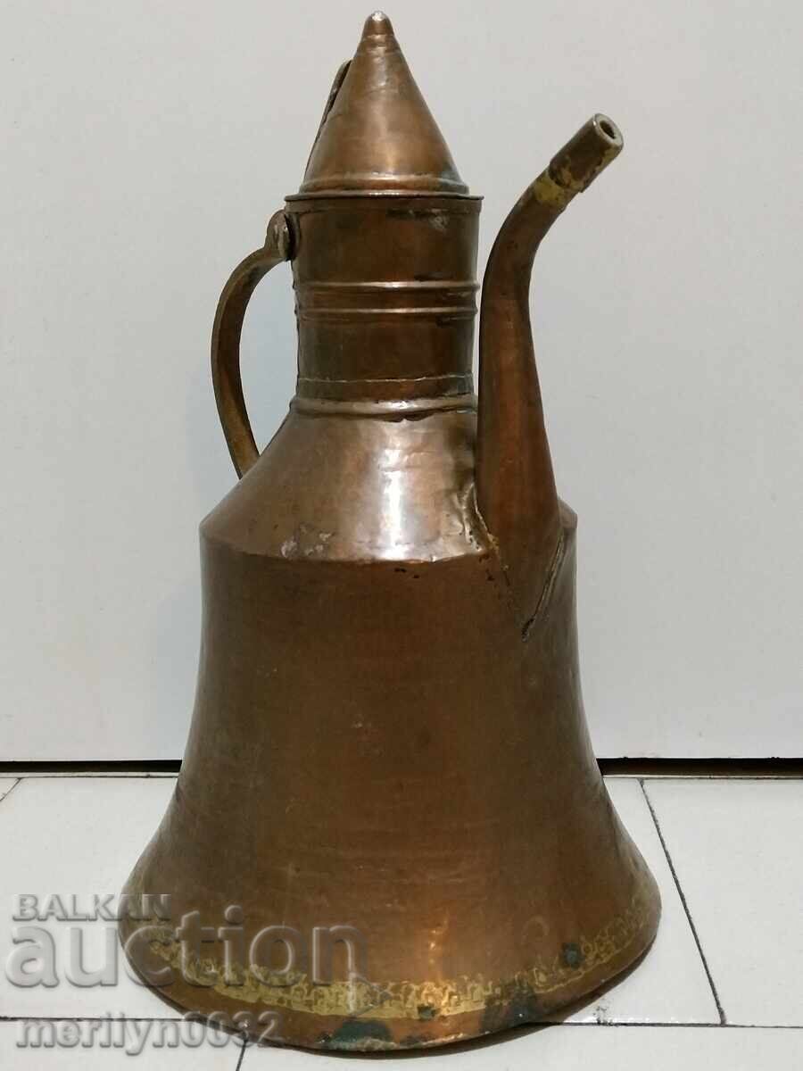 Guma renascentista, ibric, cupru, vas de cupru, ulcior, farfurie - 6