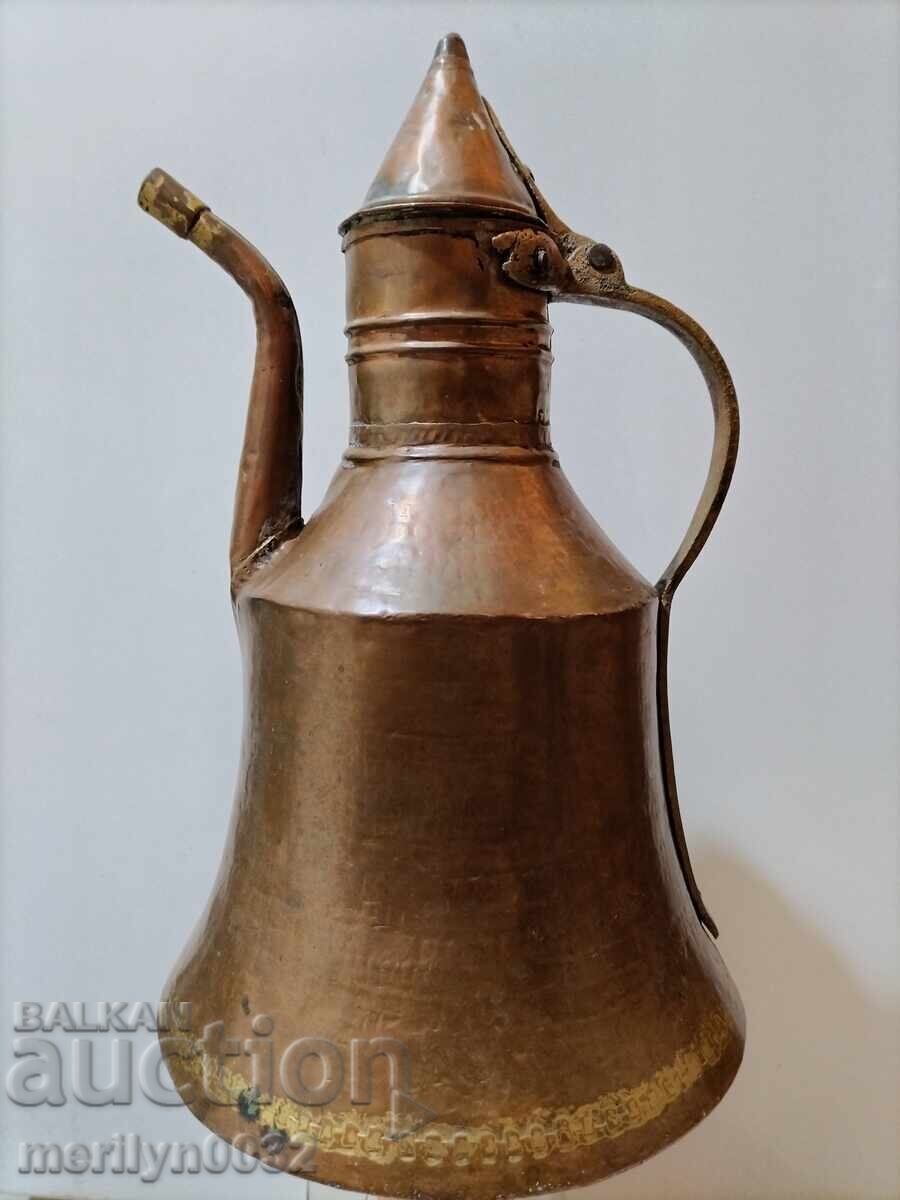 Guma renascentista, ibric, cupru, vas de cupru, ulcior, farfurie