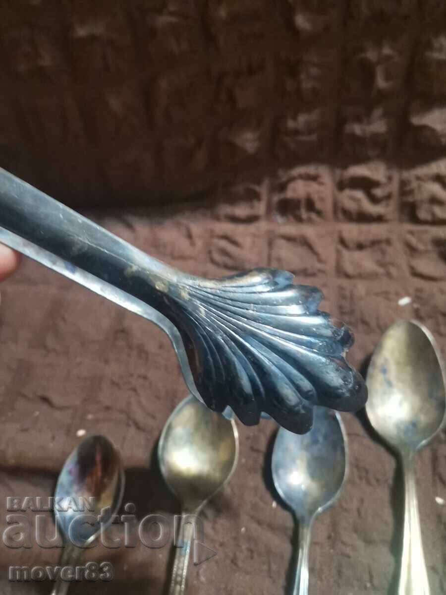 Silver-plated cutlery. Lot of 5 pieces with price 0.99 BGN | € 0.51 Silver-plated cutlery. Lot of 5 pieces with price 0.99 BGN | € 0.51