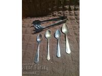 Tacâmuri argintate. Lot 5 piese