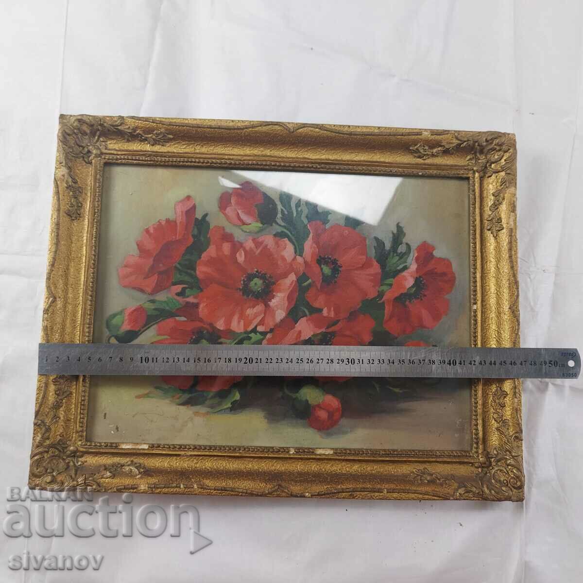 Ενδιαφέρουσες παλιές τουλίπες ζωγραφικής με υπογραφή SG2005 - 6 Ενδιαφέρουσες παλιές τουλίπες ζωγραφικής με υπογραφή SG2005 - 6