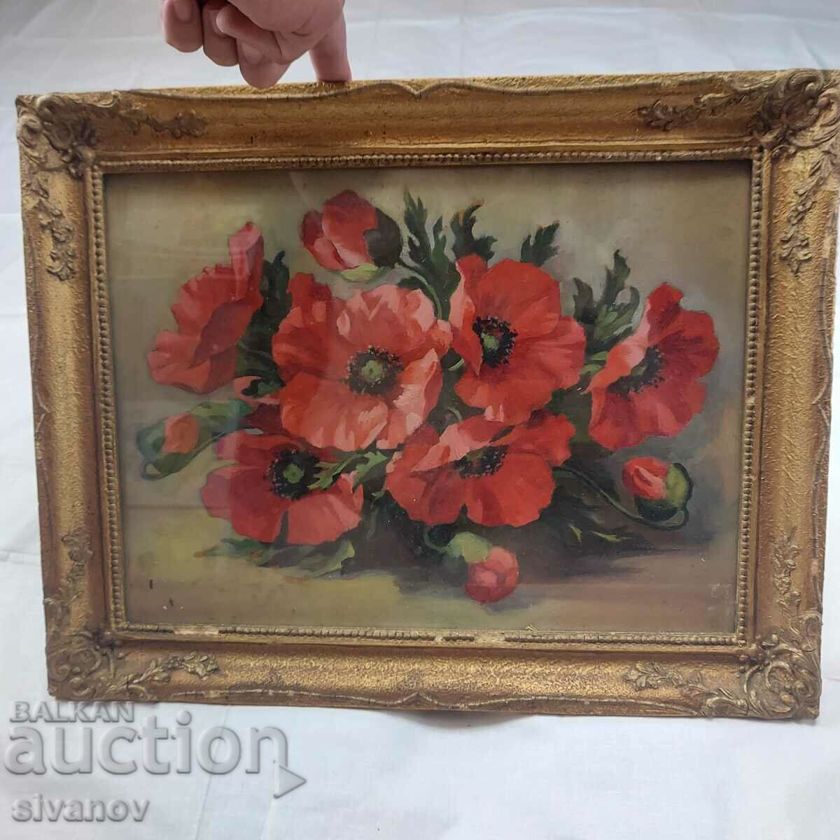 Ενδιαφέρουσες παλιές τουλίπες ζωγραφικής με υπογραφή SG2005 Ενδιαφέρουσες παλιές τουλίπες ζωγραφικής με υπογραφή SG2005