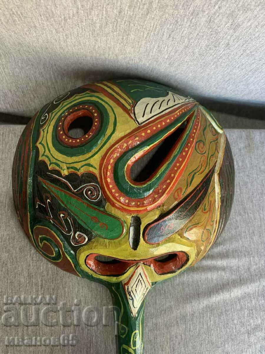 painted wooden mask with price 50.00 BGN | € 25.56 painted wooden mask with price 50.00 BGN | € 25.56