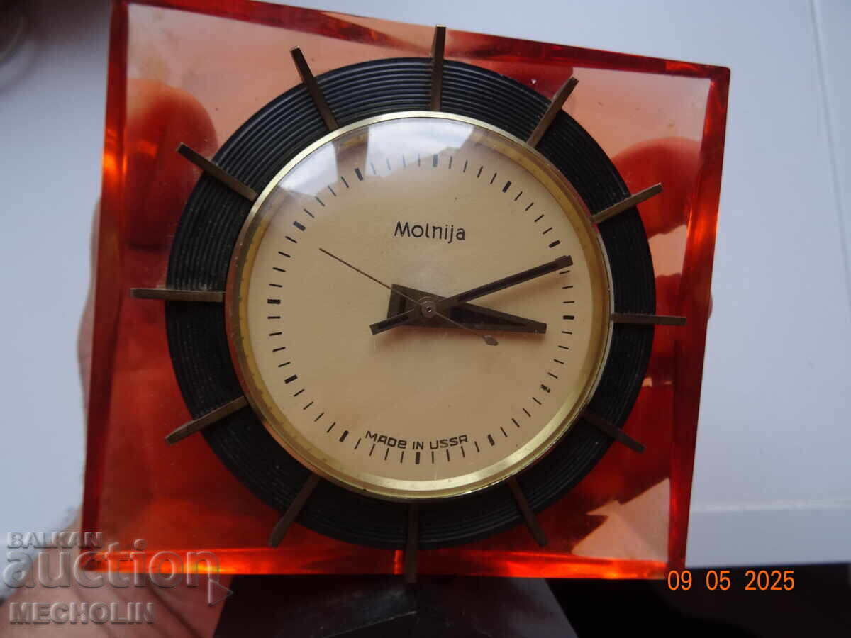 Collector's Desk Russian Clock Molnija - 6