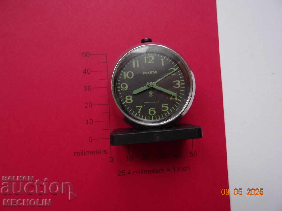 COLLECTOR'S MINI ALARM CLOCK ROCKET RUSSIAN 1 - 7 COLLECTOR'S MINI ALARM CLOCK ROCKET RUSSIAN 1 - 7