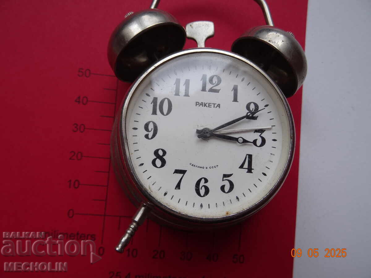 COLLECTOR'S MINI ALARM CLOCK ROCKET RUSSIAN 2 with price 40.00 BGN | € 20.45