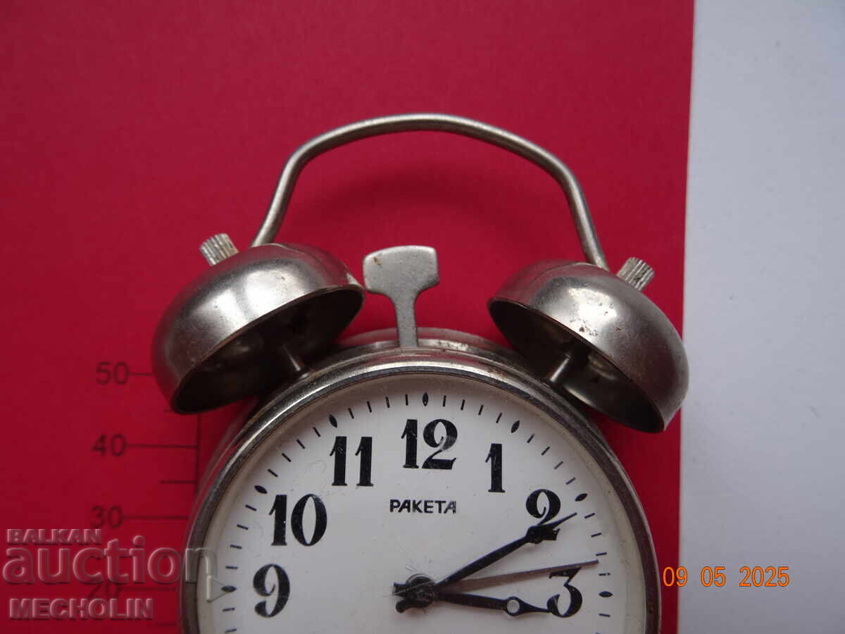 Auction  COLLECTOR'S MINI ALARM CLOCK ROCKET RUSSIAN 2