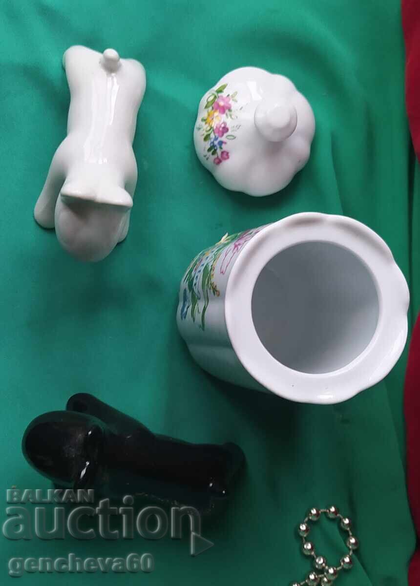 Auction  LOT rare jar for spices and salt shakers