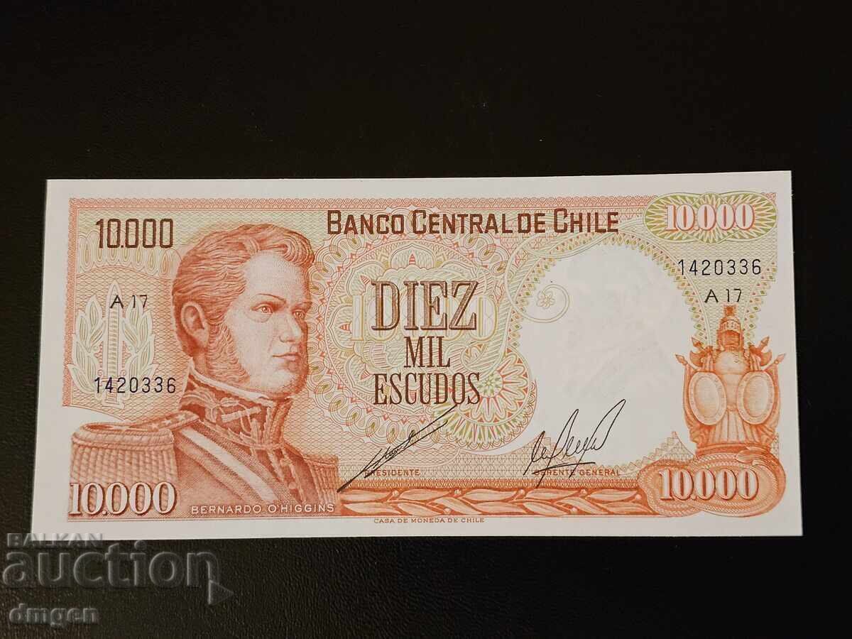 10000 Chilean Escudos 1967-1976 UNC