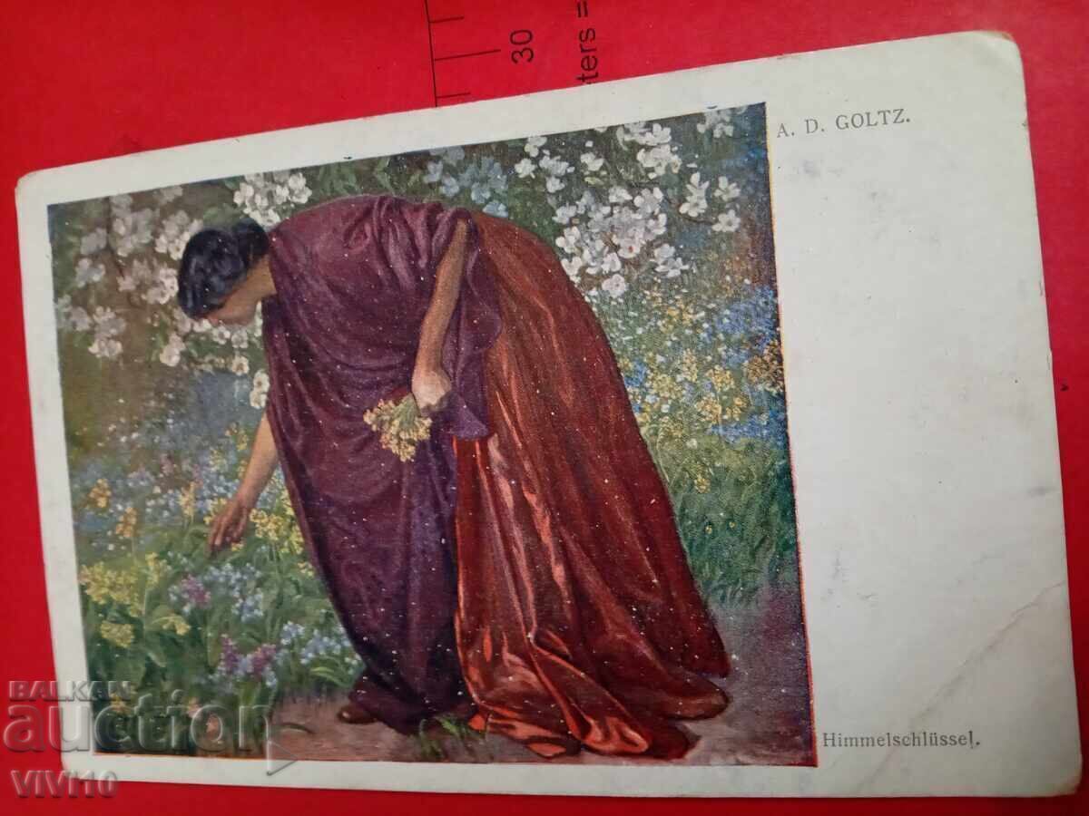 Carte poștală veche din 1924 Carte poștală veche din 1924