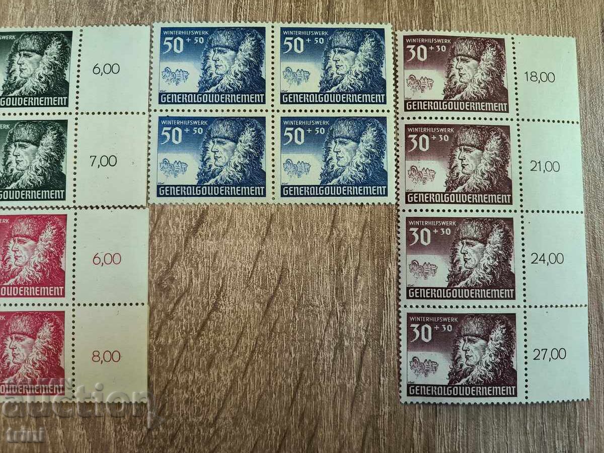 Аукцион Германия Главно Правителство Зимно благоденствие пълна MNH