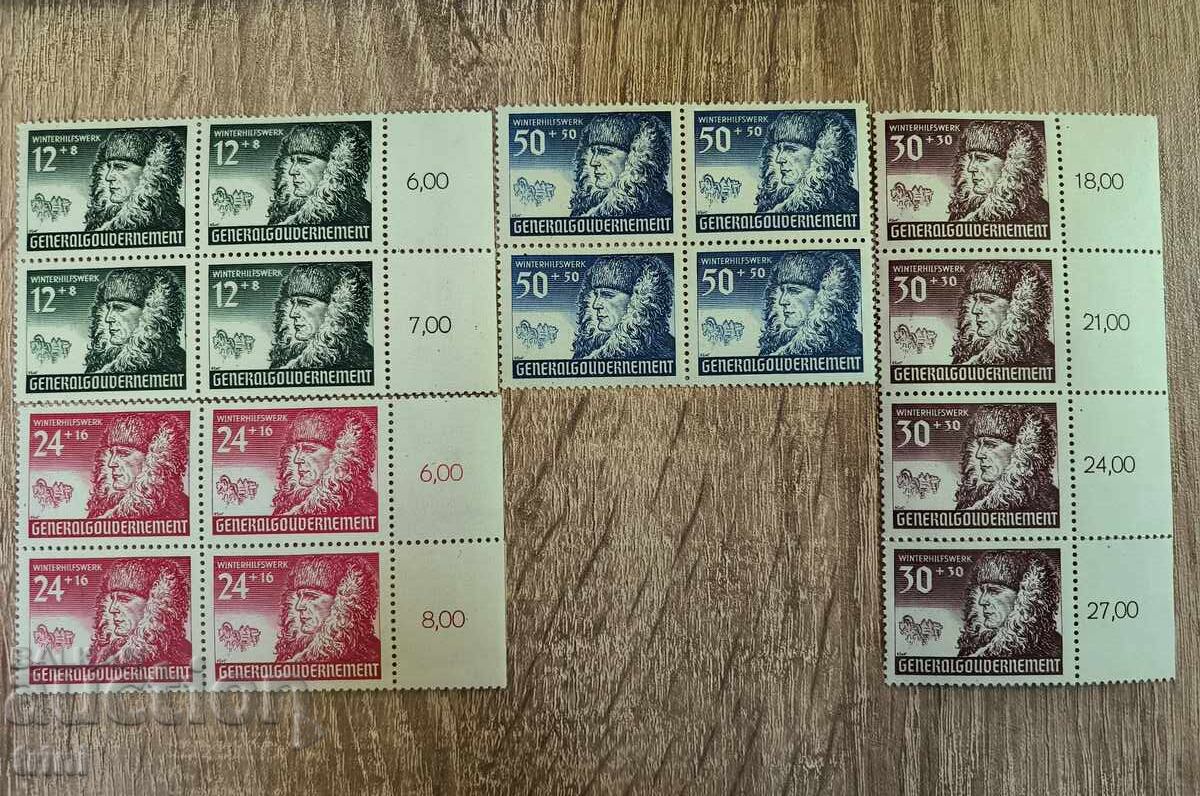 Германия Главно Правителство Зимно благоденствие пълна MNH