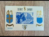Belgia 1941 Mănăstirea Orval de caritate MNH bloc