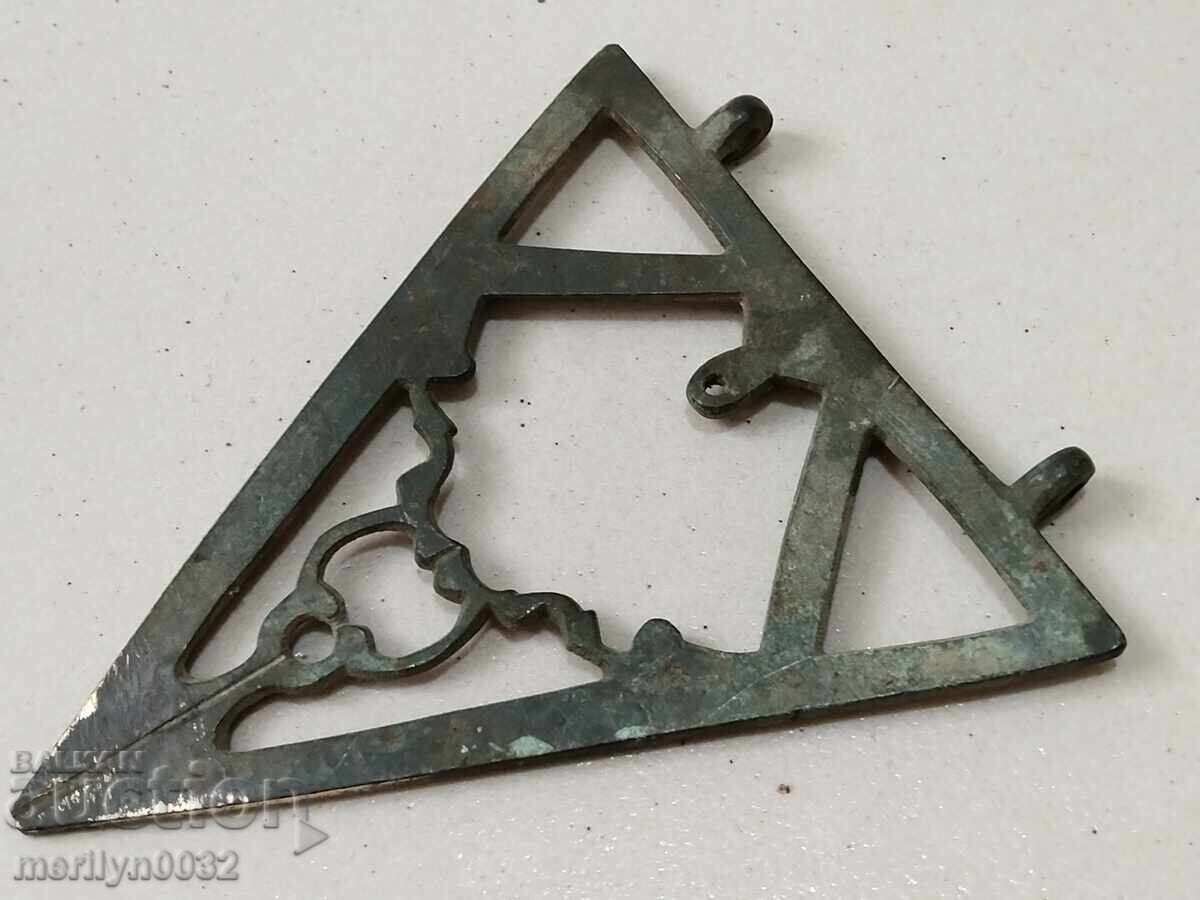 Instrument otoman cu plumb nivel din bronz REDKAZ