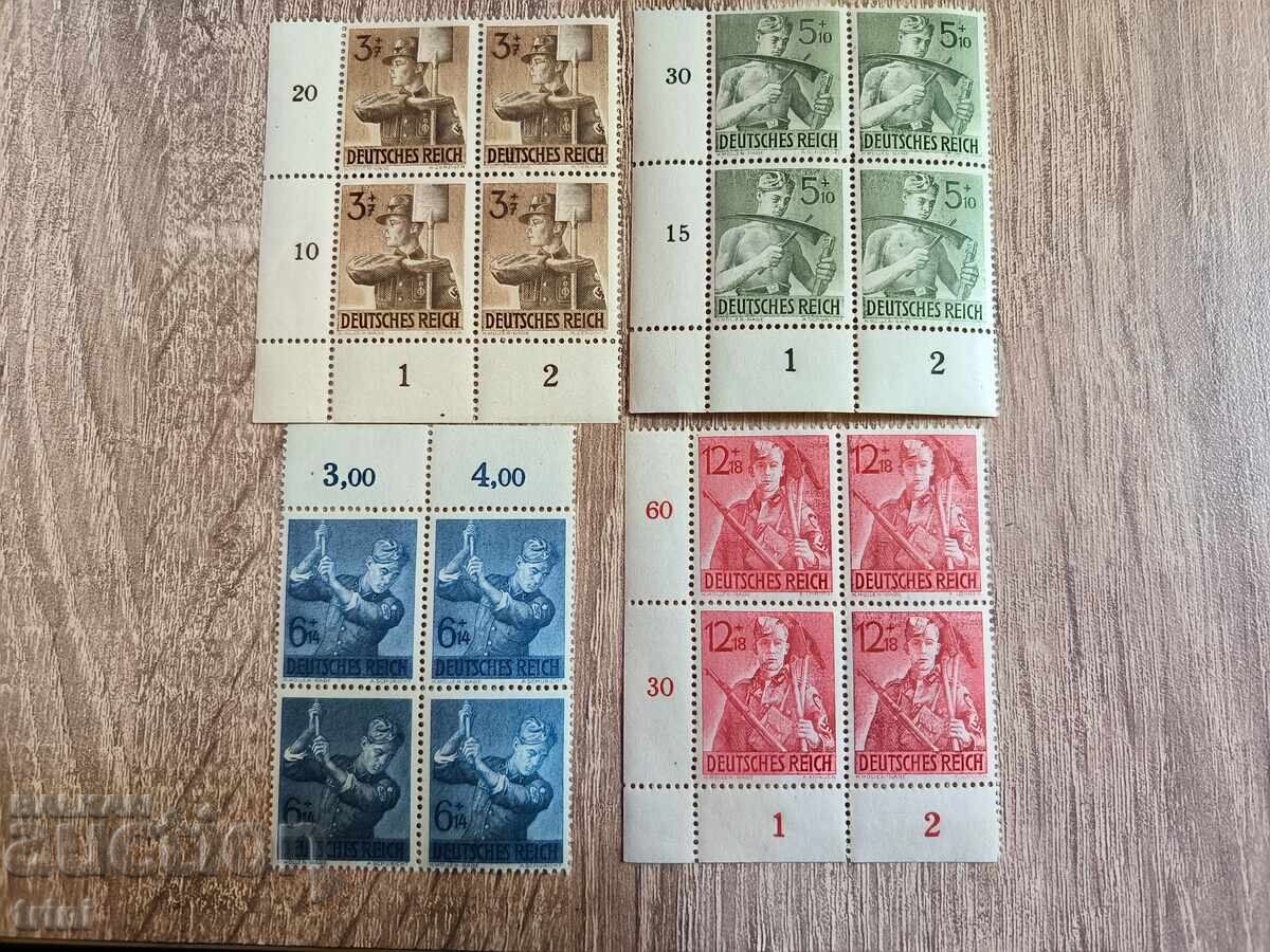 Δημοπρασία Γερμανία 1943 Στρατιωτική Υπηρεσία, χρέος MNH Δημοπρασία Γερμανία 1943 Στρατιωτική Υπηρεσία, χρέος MNH