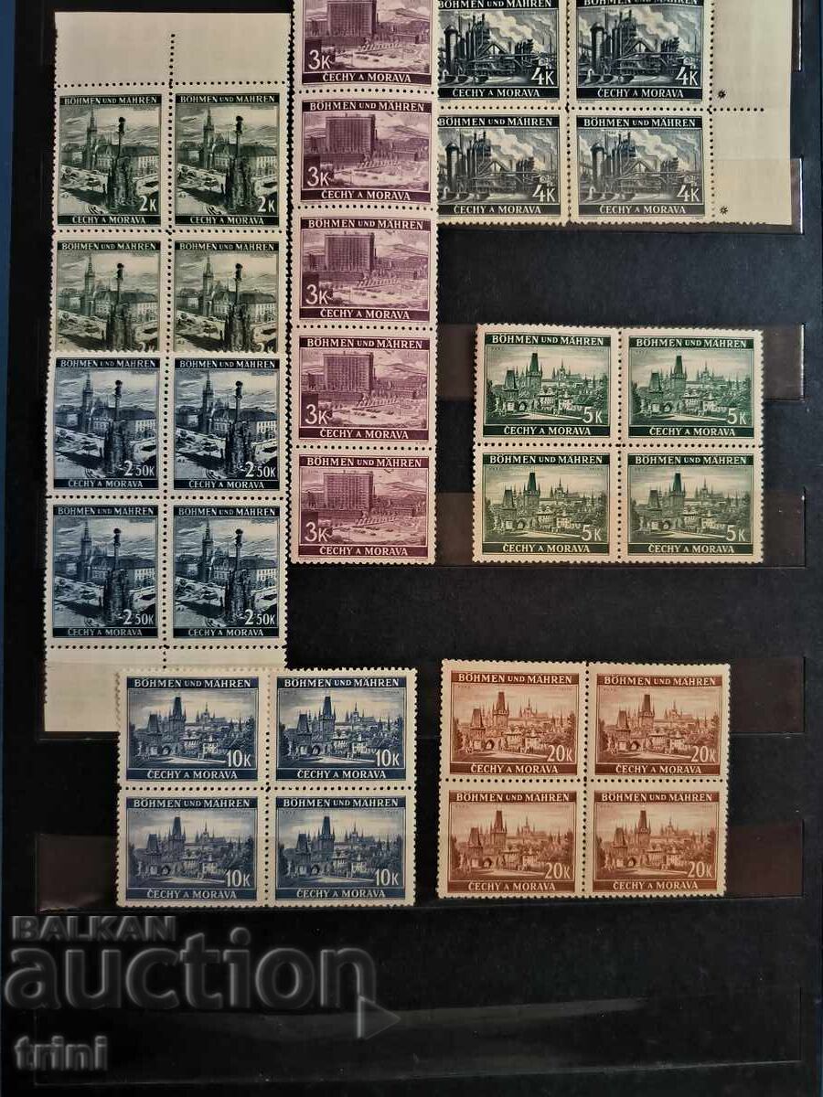 Licitație Boemia și Moravia 1939 Motive locale serie completă MNH Licitație Boemia și Moravia 1939 Motive locale serie completă MNH