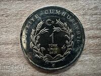 Turcia - 1 liră (2015) - Capră de Angora