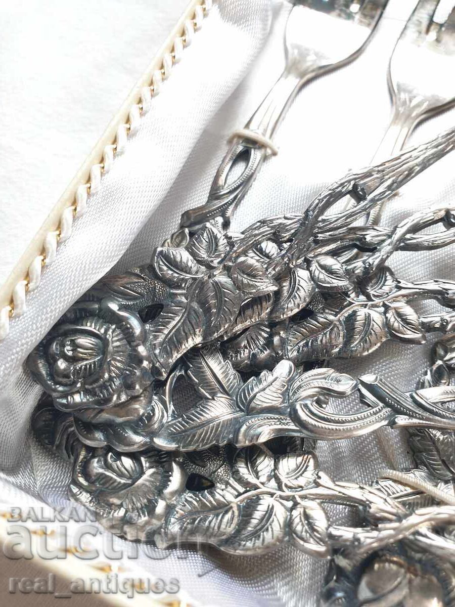 Σετ επιχρυσωμένων ασημένιων επιδορπίων - 5 Σετ επιχρυσωμένων ασημένιων επιδορπίων - 5