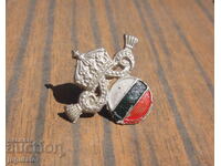 Βασίλειο της Βουλγαρίας παλαιά βουλγαρική βασιλική κοκάρδα σήμα κορώνα