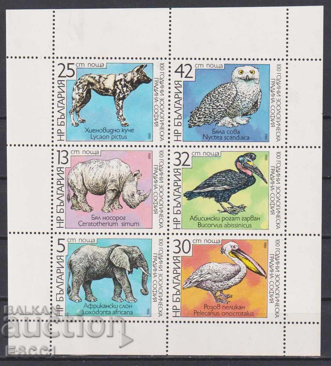 Clean stamps Fauna Zoo Sofia 1988 Bulgaria Clean stamps Fauna Zoo Sofia 1988 Bulgaria