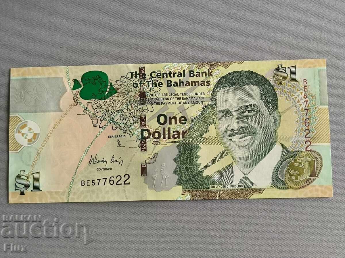 Банкнота - Бахами - 1 долар UNC | 2015г.