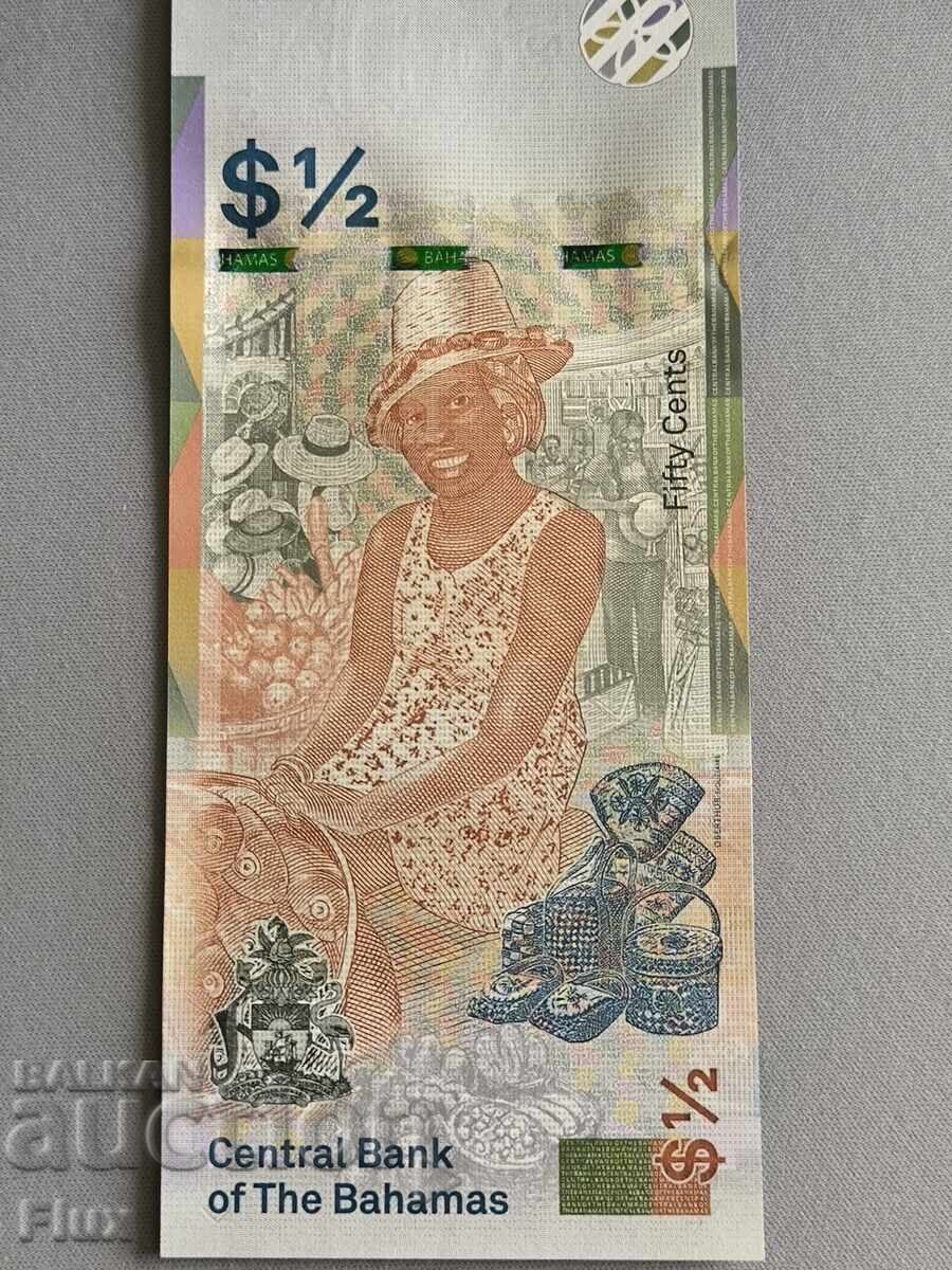 Auction Banknote - Bahamas - 1/2 (Half) Dollar UNC | 2019 Auction Banknote - Bahamas - 1/2 (Half) Dollar UNC | 2019