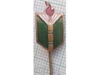 19124 Insigna - Insigna Țaristă Părintele Paisie - bronz email