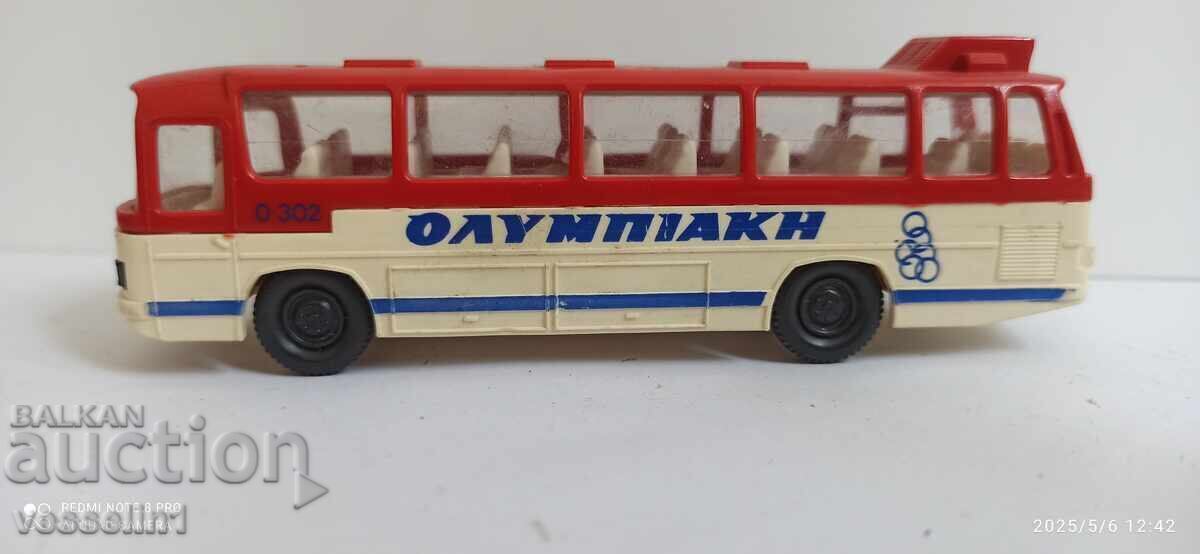 Auction Old toy bus Mercedes 1/87 Greece HO scale Auction Old toy bus Mercedes 1/87 Greece HO scale