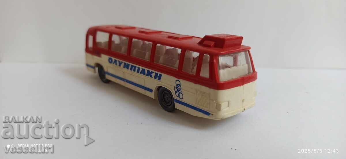 Old toy bus Mercedes 1/87 Greece HO scale - 5 Old toy bus Mercedes 1/87 Greece HO scale - 5