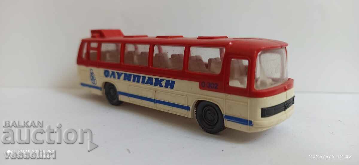Old toy bus Mercedes 1/87 Greece HO scale