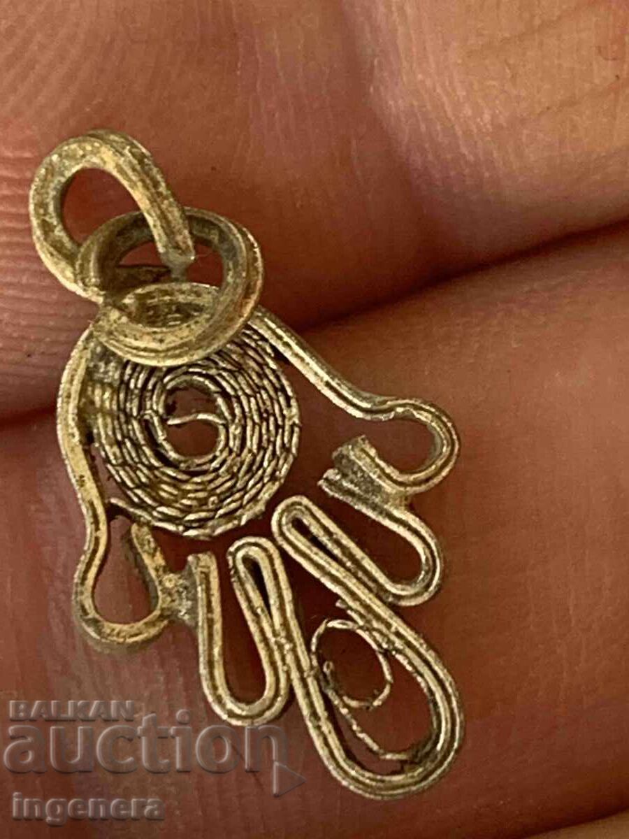 Delivery of PENDANT FILIGREE SIGN MEDALLION