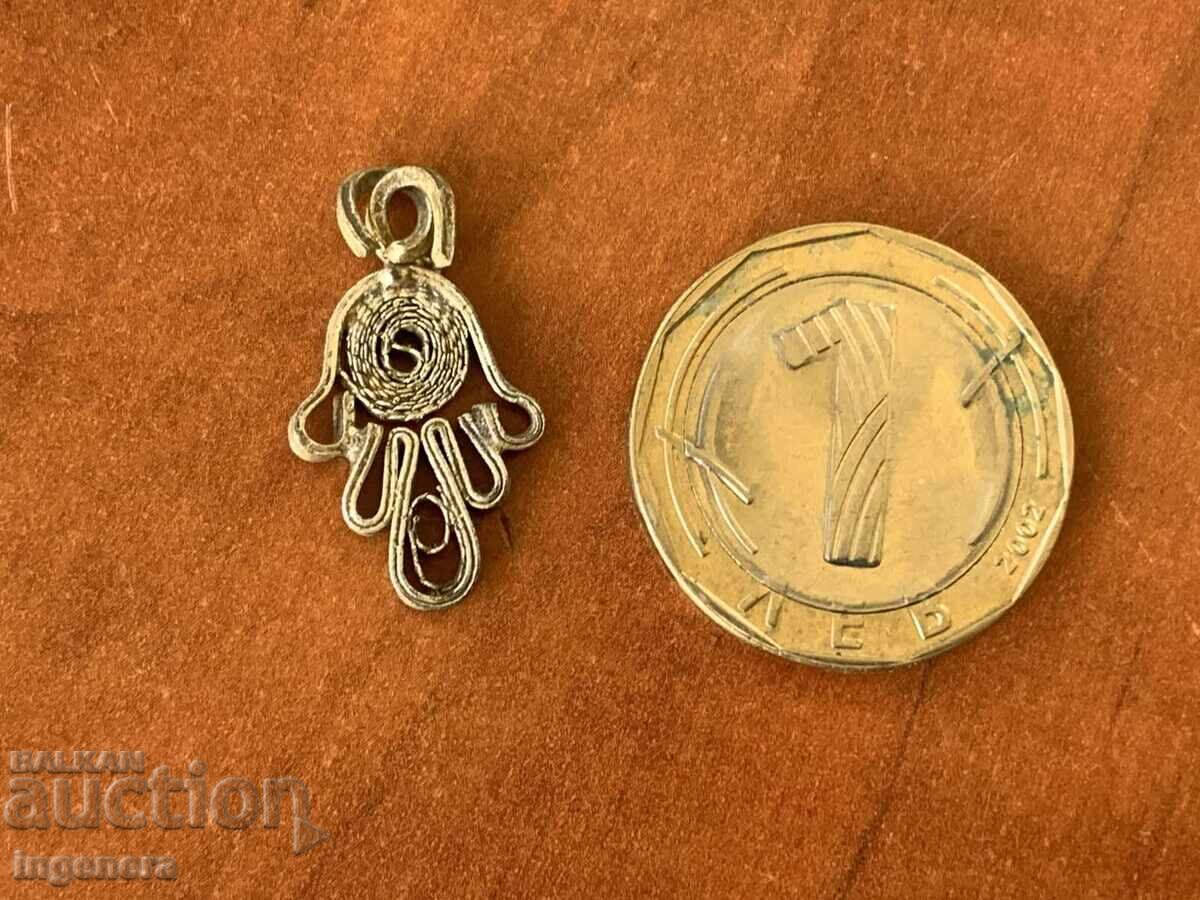 PENDANT FILIGREE SIGN MEDALLION