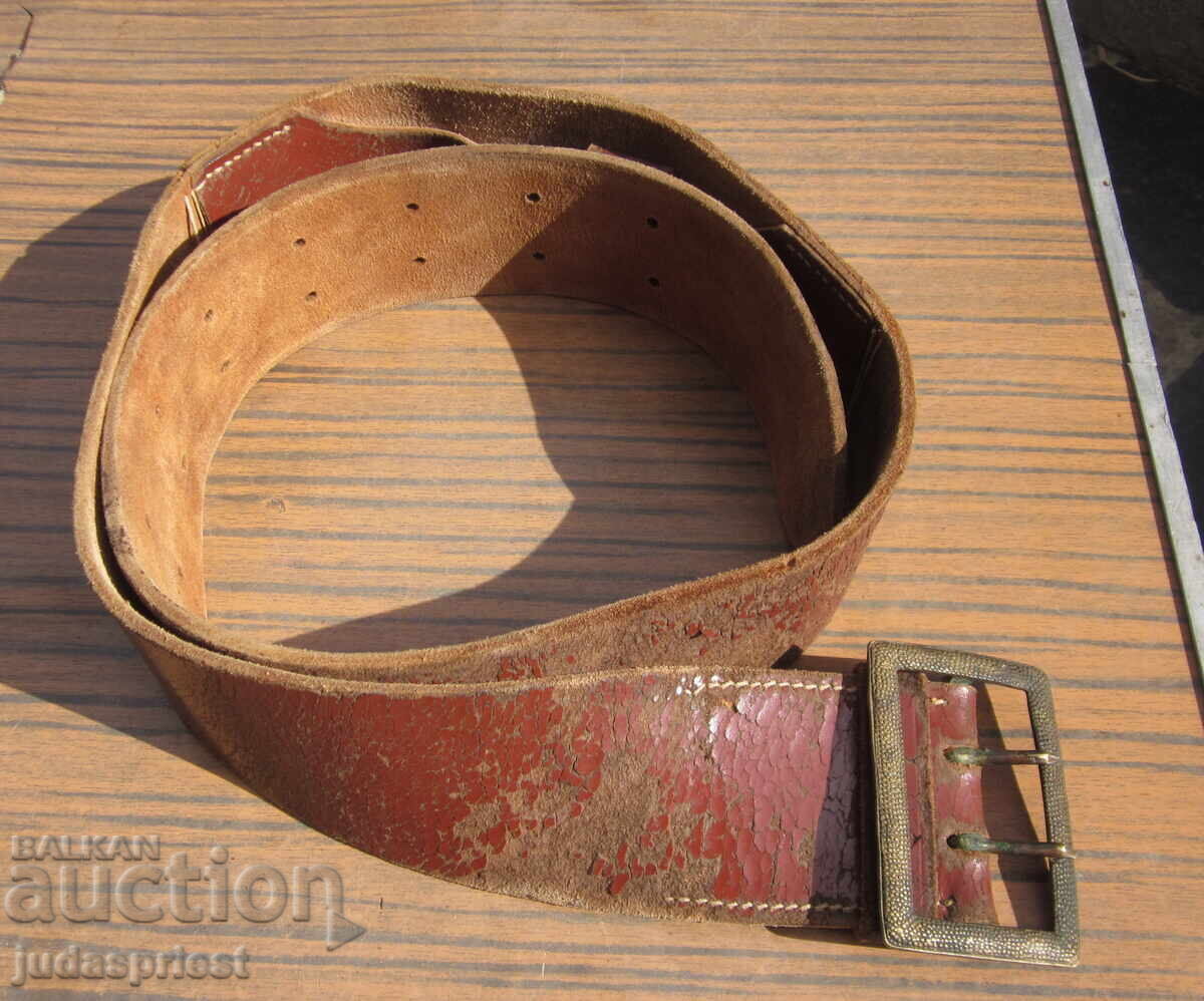 ΒΣΒ Βασίλειο Βουλγαρίας στρατιωτικός αξιωματικός δερμάτινη πολεμική ζώνη με τιμή 10.00 BGN | € 5.11 ΒΣΒ Βασίλειο Βουλγαρίας στρατιωτικός αξιωματικός δερμάτινη πολεμική ζώνη με τιμή 10.00 BGN | € 5.11