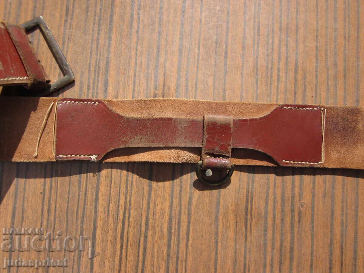 ΒΣΒ Βασίλειο Βουλγαρίας στρατιωτικός αξιωματικός δερμάτινη πολεμική ζώνη - 5 ΒΣΒ Βασίλειο Βουλγαρίας στρατιωτικός αξιωματικός δερμάτινη πολεμική ζώνη - 5