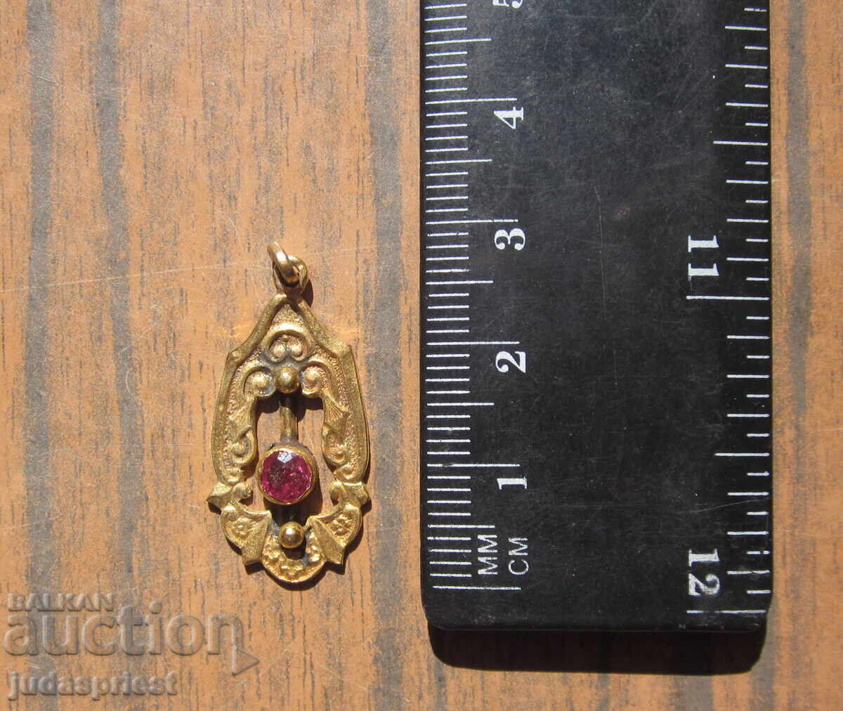 Αρχαίο επίχρυσο μενταγιόν για κολιέ κόσμημα - 6 Αρχαίο επίχρυσο μενταγιόν για κολιέ κόσμημα - 6