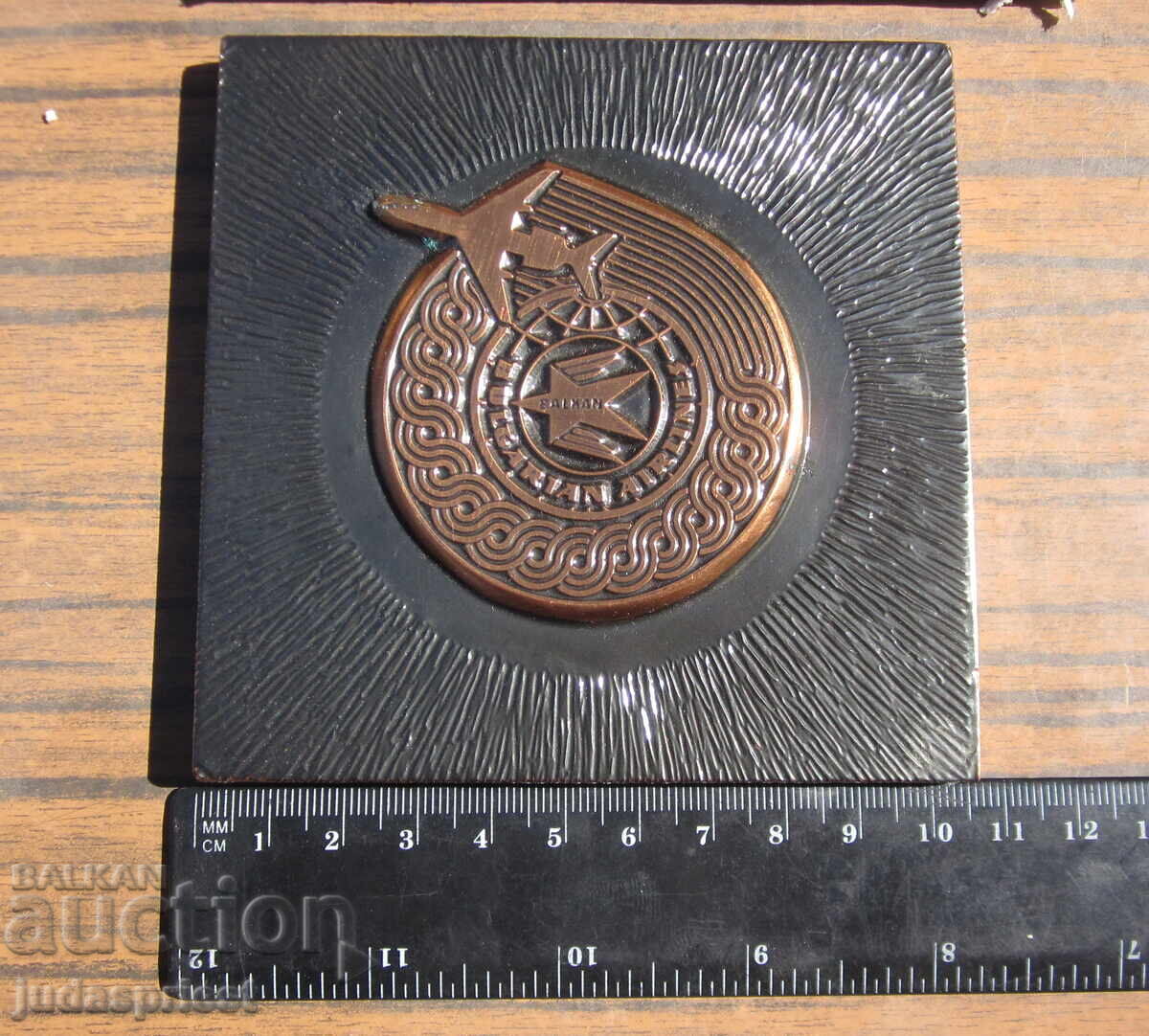 Bŭlgarski medal plaket BGA Balkan grazhdanska aviatsiya v kutiya - 6 Bŭlgarski medal plaket BGA Balkan grazhdanska aviatsiya v kutiya - 6