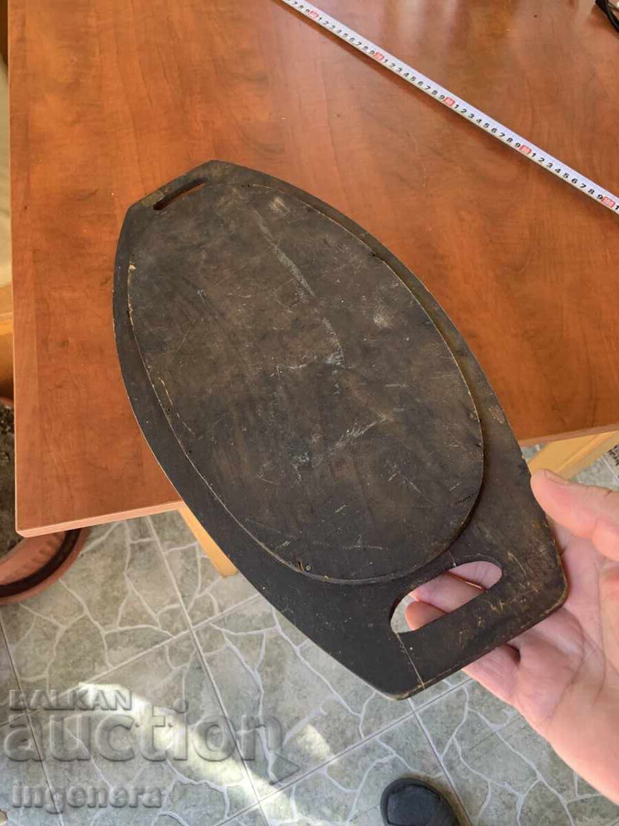 Tray, Drawing, Wood, Pyrography, Antique, Ethnics - 7