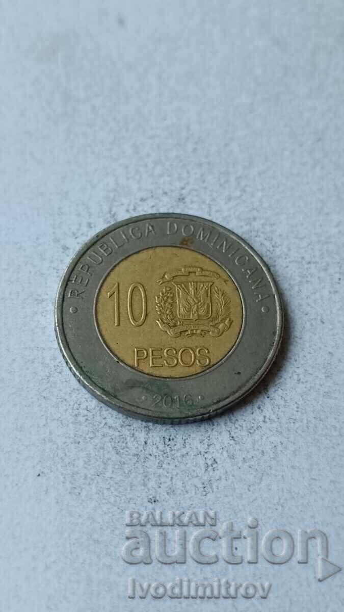 Dominican Republic 10 Pesos 2016