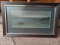 СТАРА КАРТИНА НА ГЕОРГИ ПЕТРОВ ОТ ЛИЧ .КОЛЕКЦИЯ