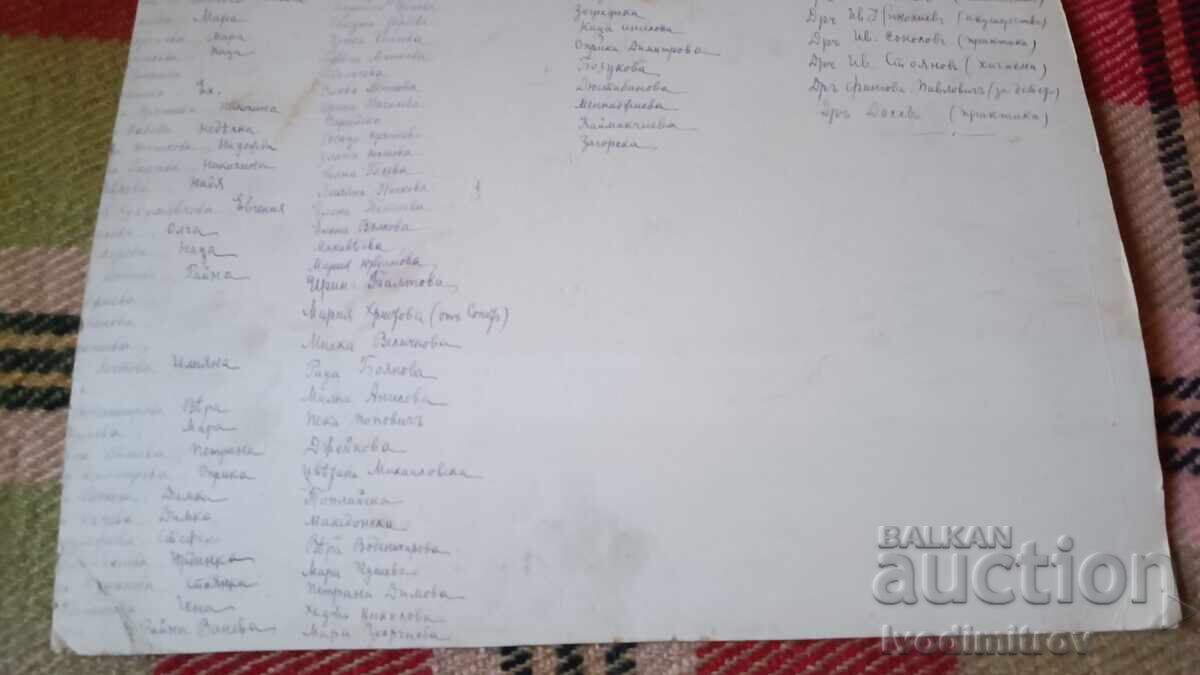 Fotografie Curs de Moașe din 1922 - 1923, 1924 Carton - 7 Fotografie Curs de Moașe din 1922 - 1923, 1924 Carton - 7