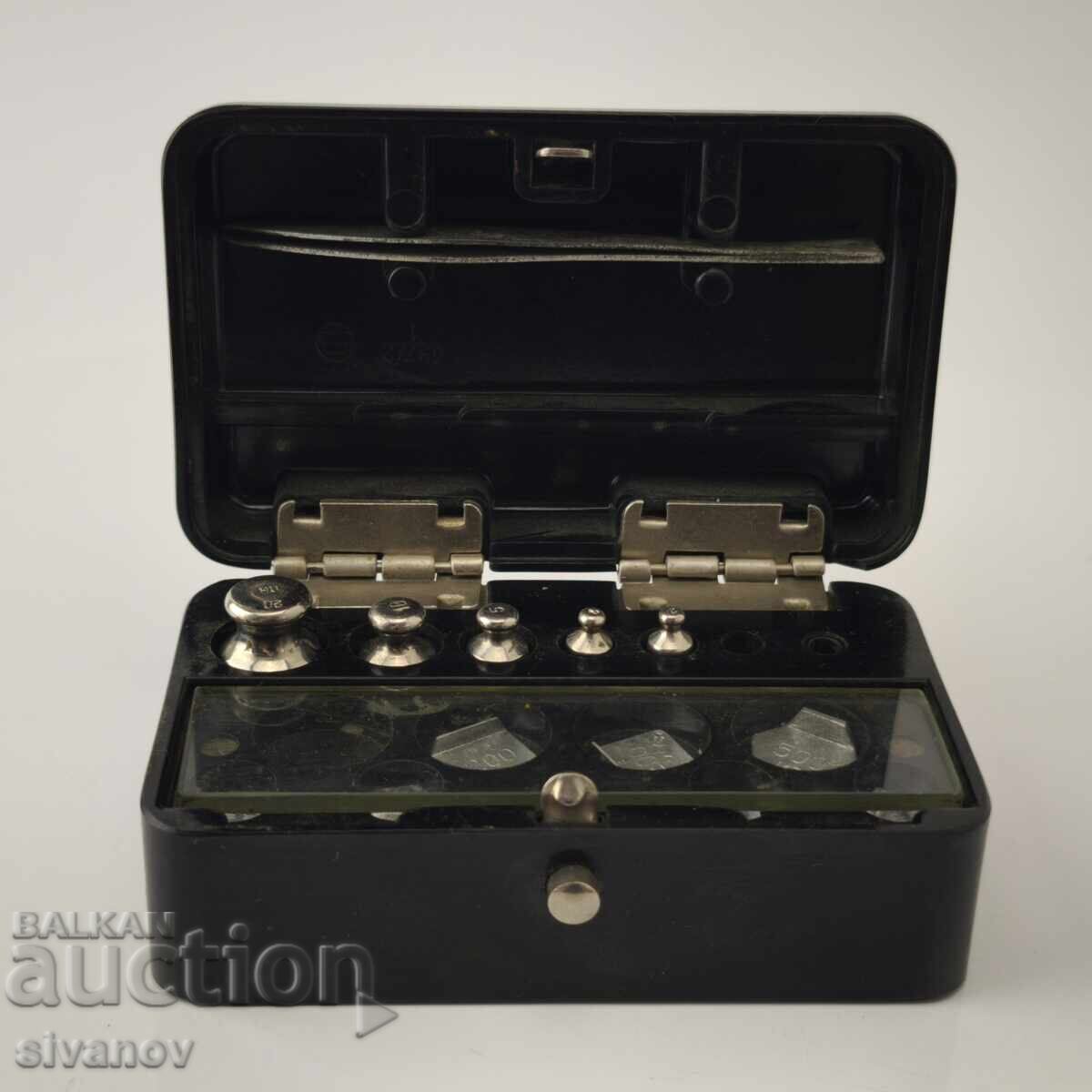 Set of gram weights for apothecary balance 10mg-20g #5878