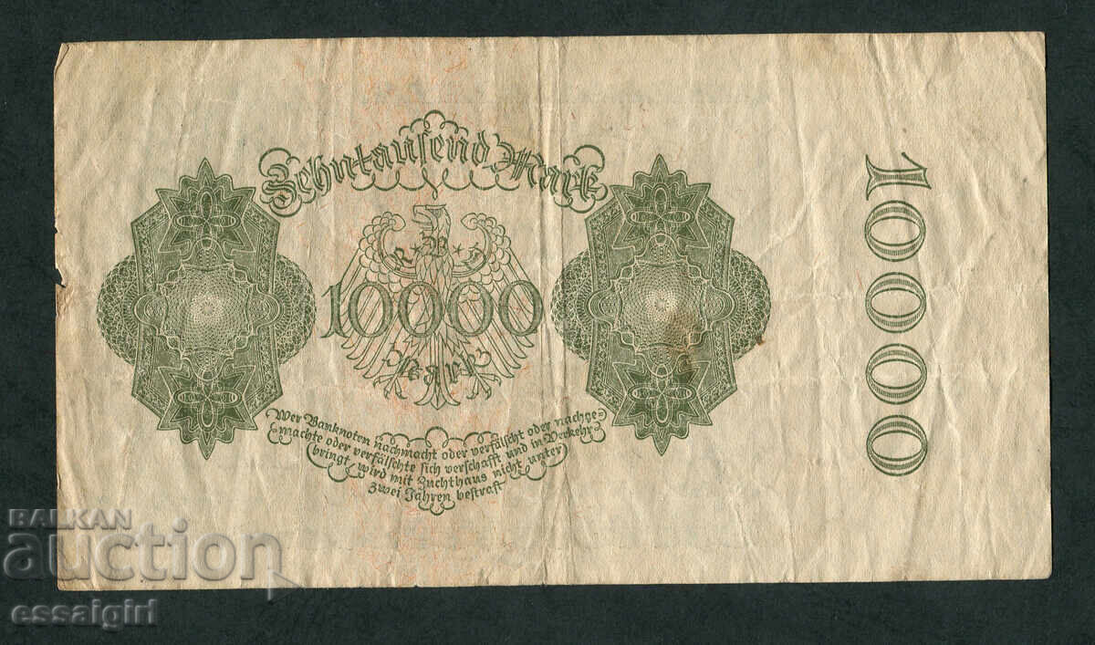 Δημοπρασία ΓΕΡΜΑΝΙΑ 10 000 ΜΑΡΚΑ 1922, “ΤΟ ΠΡΟΣΩΠΟ ΤΟΥ ΔΙΑΒΟΛΟΥ”, ΚΥΚΛΟΦΟΡΗΜΕΝΟ