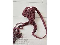 Centură veche țesută manuală 3.45 metri brâu curea costum popular