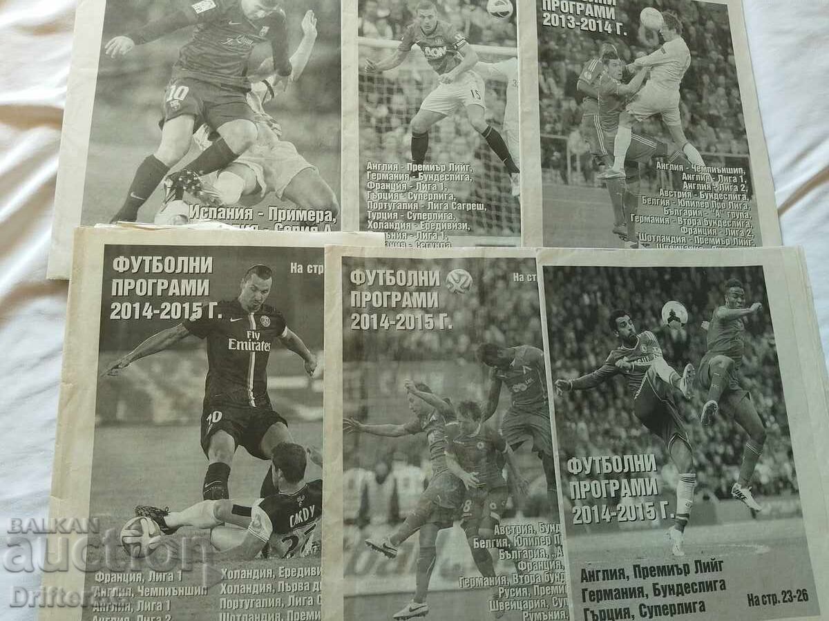 Football programs - 6 Football programs - 6