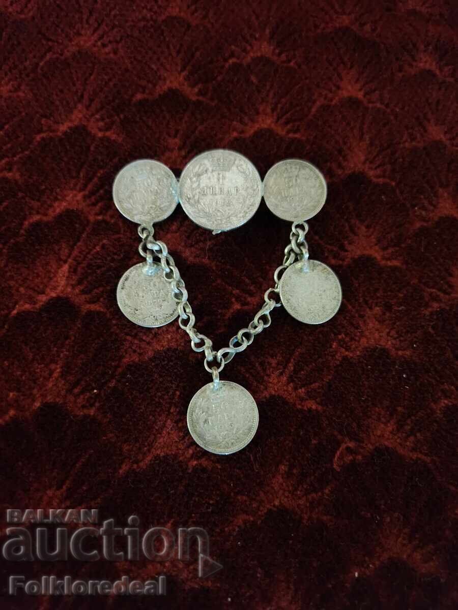 Brooch with coins, jewelry for costumes from Bitola and Prilep region - 6 Brooch with coins, jewelry for costumes from Bitola and Prilep region - 6