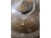 Detonator rusesc din bronz de la un obuz